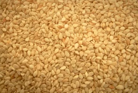Background texture sesame seeds Stock Photos