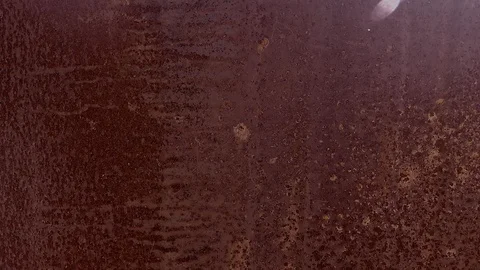 Background texture from a sheet of metal covered with rust Stock Footage 112632722