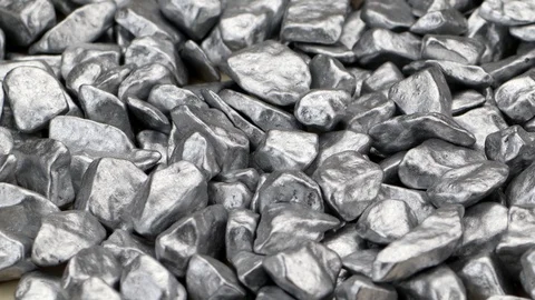 Background texture with silver grit stones Stock Footage 96454023