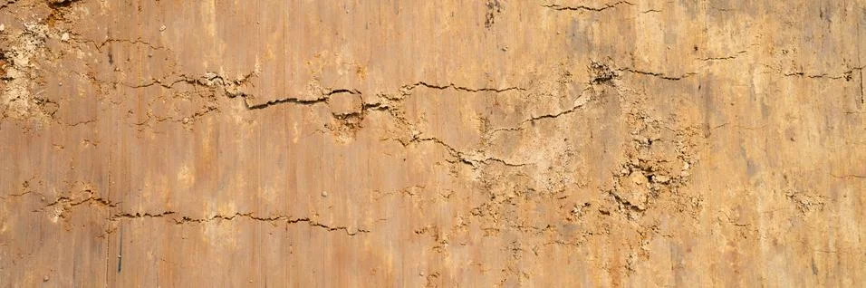 Background texture from the smooth surface of the sand. top view. banner Stock-Fotos