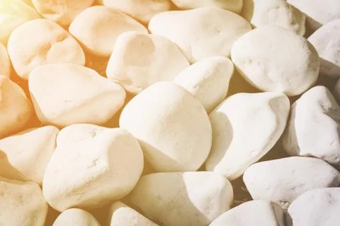 Background texture of smooth white stones Stock Photos