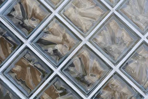 Background texture of square glass blocks Stock Photos