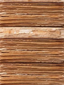 Background texture from a stack of old old books Foto stock