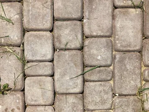 Background texture of a stone floor made of blocks Stock Photos