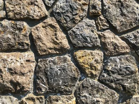 Background texture of a stone wall made of blocks 写真素材