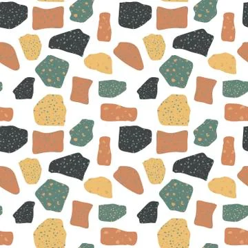 Background texture of a stone wall. Vector seamless pattern for surface desig Stock Illustration