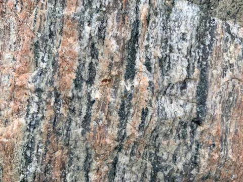 Background texture: the structure of a large stone. Granite boulder close up. Stock Photos