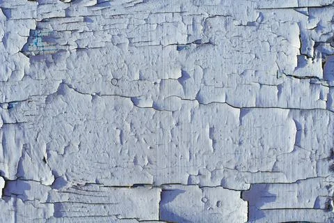 Background texture. Surface with blue and white old cracked paint Stock Photos
