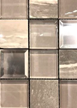 Background, texture for tile beige mosaic Stock Photos