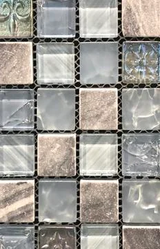 Background, texture for tile beige mosaic Stock Photos