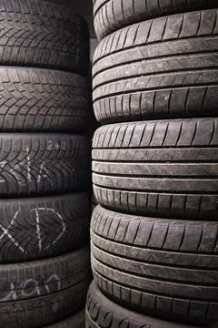 Background texture of tires Stock Photos