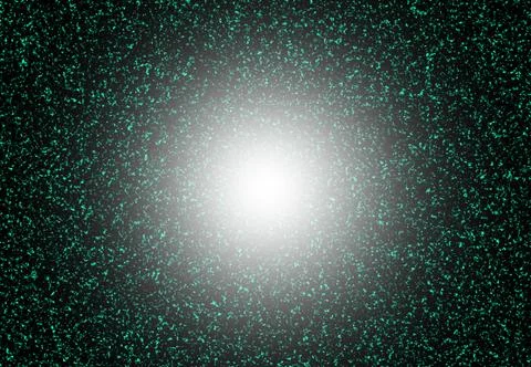 Background texture: trace elements, particles on a green background. The stru Stockillustratie