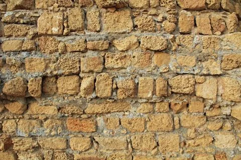 Background Texture of wall in Caesarea Maritima National Park Foto stock