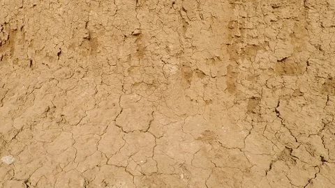 Background texture wall of earth and clay on the beach Stock Footage 124026289