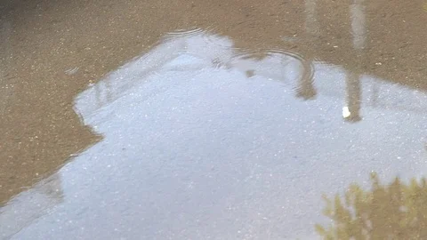 Background texture of the water puddle Video stock 77583213