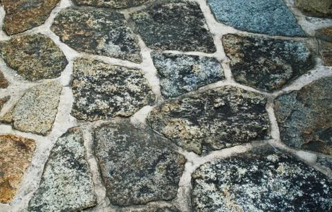 Background texture weathered cobblestone Stock Photos