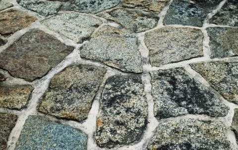 Background texture weathered cobblestone Foto stock