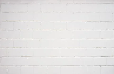 Background texture of white brick wall Foto stock