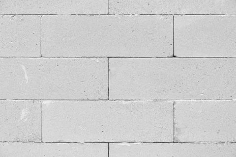 Background texture of white Lightweight Concrete block Stock Photos