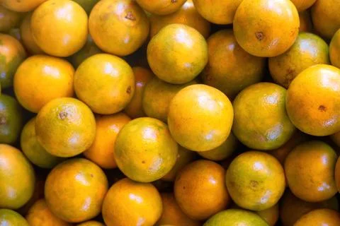 Background texture of whole oranges with copy space Stock Photos