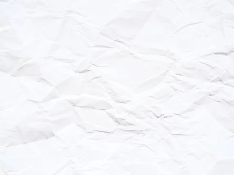Background of textured crumpled white paper Stock Photos