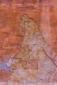 Background textured surface architecture wall. weathered material rough and Stock Photos