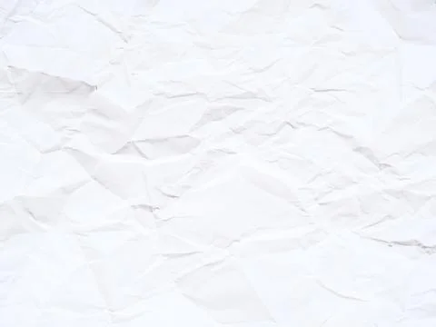 Background of textured wrinkled white paper Stock Photos