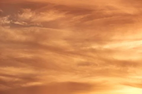 Background textures of golden clouds at sunset Foto stock