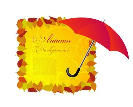 Background on a theme of autumn Vector background on a theme of autumn wit... Foto stock