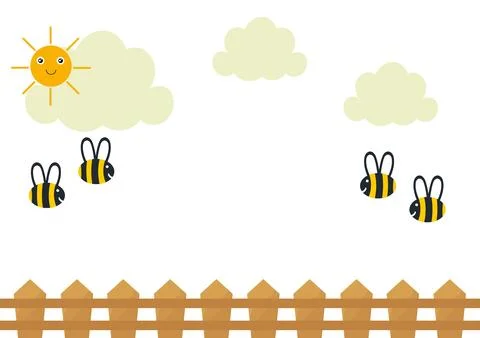 Background with the theme of a sunny day Stock Illustration