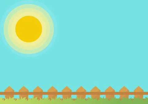 Background with the theme of a sunny day Stock Illustration