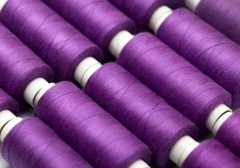 Background thread spools. Stock Photos