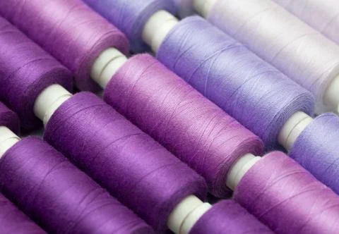 Background thread spools. Stock Photos