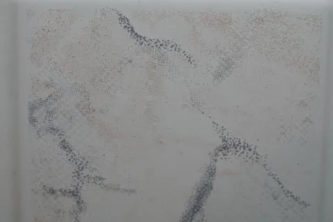 The background is a tile texture. White with inserts of gray stripes. Foto stock