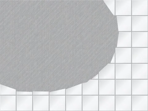 Background - tiled wall with a large hole 스톡 일러스트