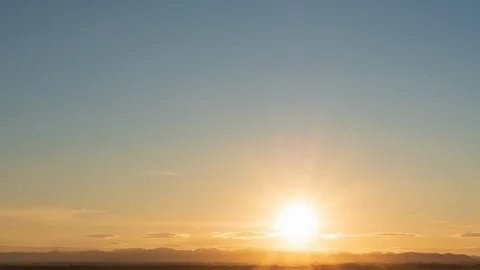 Background Time lapse The sun rising over the horizon Stock Footage 105451064