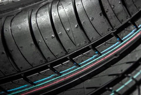 Background of the tire tread. Stock Photos