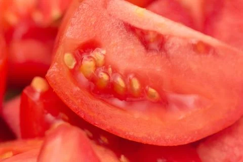 Background of the tomato. macro Stock Photos