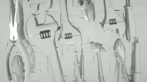 The background of the tools of the concept of home appliance repair service Video stock 259003335