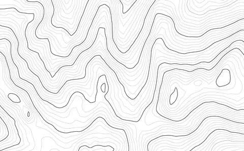 Background of the topographic map. Topo map with elevation. Geographic line Stock-Illustration