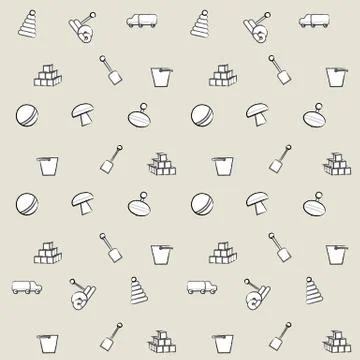 Background for toys Stock Illustration