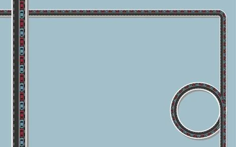 Background traffic jam Stock Illustration