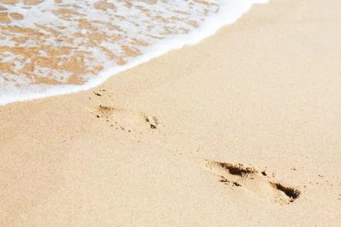 Background with trails on the sand Stock Photos