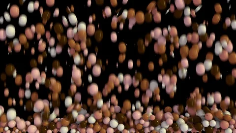 Background / transition from falling color soft roundness 59,94 fps Video stock 110752976