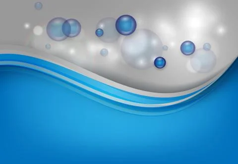 Background with transparent bubbles Stock Illustration
