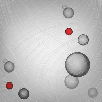 Background with transparent bubbles Stock Illustration