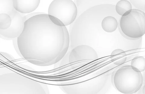 Background with transparent bubbles Illustrazione stock