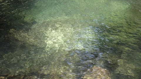 Background of transparent river water 스톡 동영상 112980500