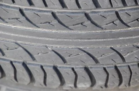 The background of the tread pattern of the car wheel. Rubber tir Stock Photos