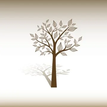 Background with tree Stock Illustration